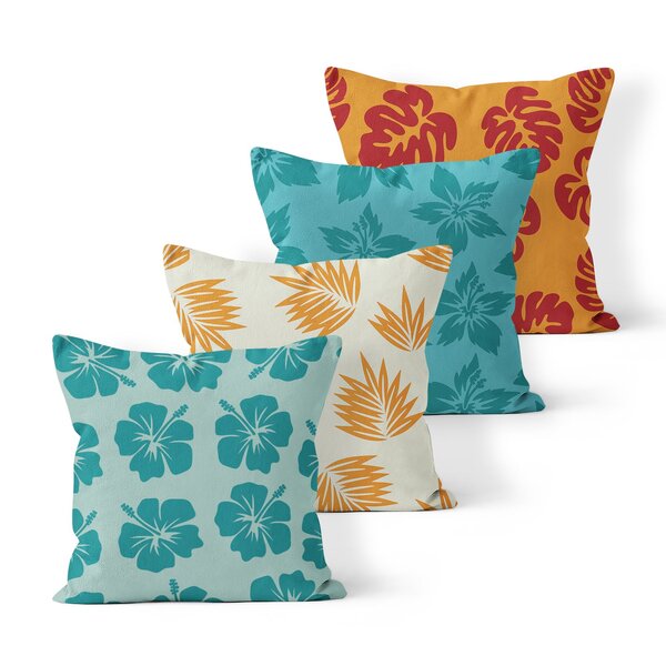 Kit 4 Almofadas Decorativas Own Folhas E Costela De Adão - 45