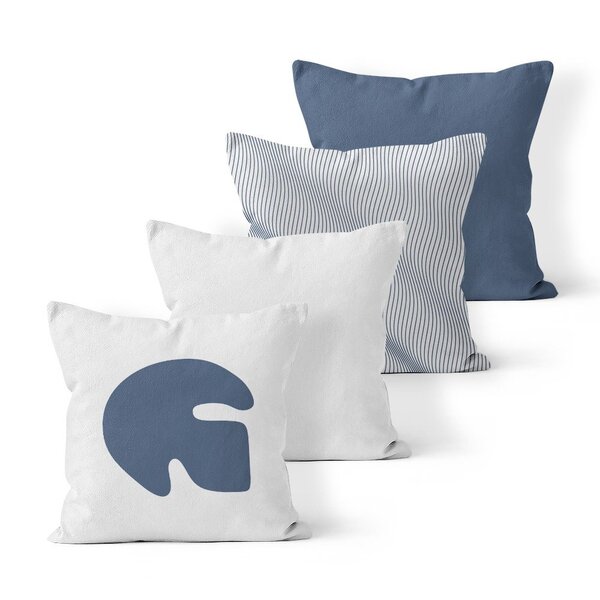 Kit 4 Almofadas Decorativas Own Forma Orgânica - 45x45 Cm Tec