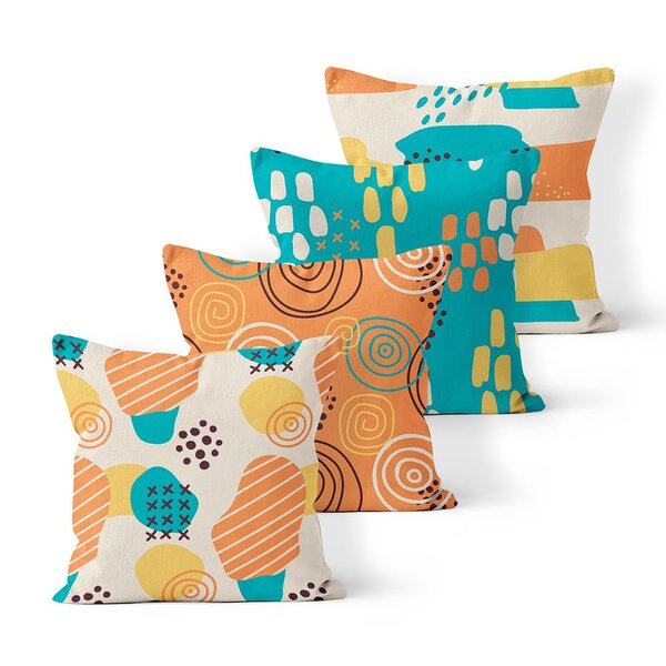 Kit 4 Almofadas Decorativas Own Formas Diversas - 45x45 Cm