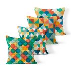 Kit 4 Almofadas Decorativas Own Formas Geométricas Coloridas