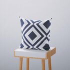 Kit 4 Almofadas Decorativas Own Geométricas Azul - 45x45 Cm