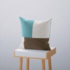 Kit 4 Almofadas Decorativas Own Geométricas Azul E Marrom - 4