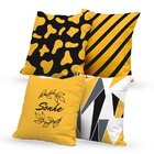 Kit 4 Almofadas Decorativas Own Geométricas E Sonhe Amarela -