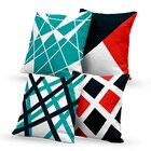 Kit 4 Almofadas Decorativas Own Geométricas Laranja - 45x45 C