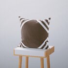 Kit 4 Almofadas Decorativas Own Geométricas Love Marrom - 45x