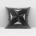 Kit 4 Almofadas Decorativas Own Geométricas Preta - 45x45 Cm