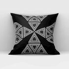 Kit 4 Almofadas Decorativas Own Geométricas Preta - 45x45 Cm