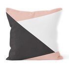 Kit 4 Almofadas Decorativas Own Geométricas Preta E Salmão -