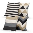 Kit 4 Almofadas Decorativas Own Geométricas Tons Neutros - 45