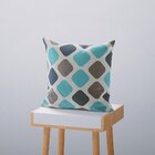 Kit 4 Almofadas Decorativas Own Geométricas Turquesa - 45x45