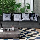 Kit 4 Almofadas Decorativas Own Gratidão Gera Gratidão Cinza