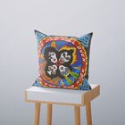 Kit 4 Almofadas Decorativas Own Guns Beatles Gorillaz Kiss -