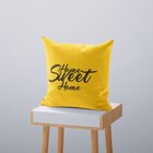 Kit 4 Almofadas Decorativas Own Home Sweet Home Amarelo Mármo