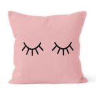 Kit 4 Almofadas Decorativas Own Home Sweet Home E Cílios Rosa