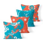 Kit 4 Almofadas Decorativas Own Japonês - 45x45 Cm