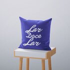 Kit 4 Almofadas Decorativas Own Lar Doce Lar Azul - 45x45 Cm