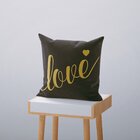Kit 4 Almofadas Decorativas Own Love Preta - 45x45 Cm Tecido