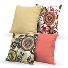 Kit 4 Almofadas Decorativas Own Mosaico Natureza - 45x45 Cm T