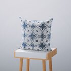 Kit 4 Almofadas Decorativas Own Mosaicos E Lisas Azul E Branc