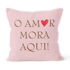 Kit 4 Almofadas Decorativas Own O Amor Mora Aqui Rosa E Marro