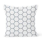 Kit 4 Almofadas Decorativas Own Padrão Geométrico Azul - 45x4