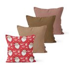 Kit 4 Almofadas Decorativas Own Papai Noel Hohoho Natal - 45x