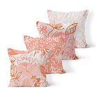 Kit 4 Almofadas Decorativas Own Tons De Rosas E Flores - 45x4