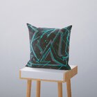 Kit 4 Almofadas Decorativas Own Traços E Gratidão Azul - 45x4