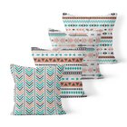 Kit 4 Almofadas Decorativas Own Triângulos Coloridos - 45x45