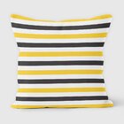 Kit 4 Almofadas Decorativas Own Triângulos E Listras Amarelo