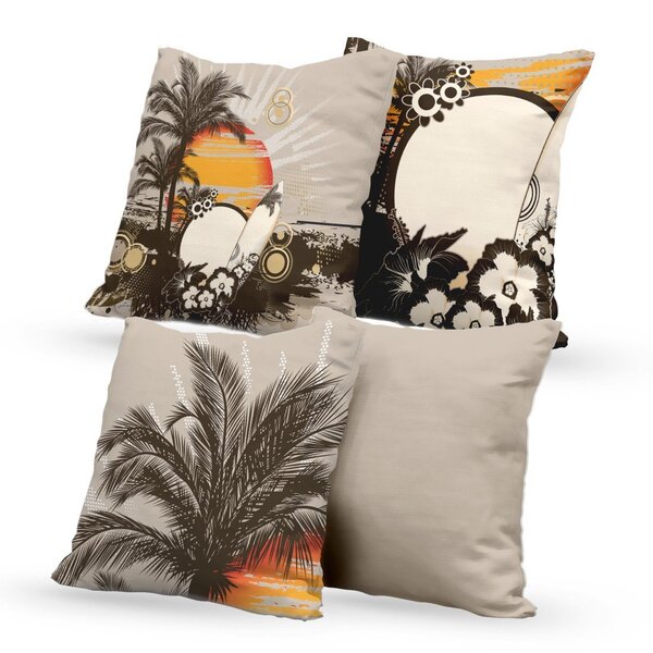 Kit 4 Almofadas Decorativas Own Verão Tropical - 45x45 Cm