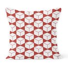 Kit 4 Almofadas Decorativas Own Vermelho Geométricas - 45x45