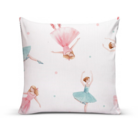 Kit 4 Almofadas Decorativas Para Sofá 40x40 Bailarinas Branco