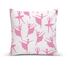 Kit 4 Almofadas Decorativas Para Sofá 40x40 Bailarinas Branco