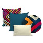 Kit 4 Almofadas Divine Abstrato Colorido Único