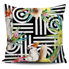 Kit 4 Almofadas Folhagens Tropicais  45x45cm