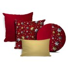 Kit 4 Almofadas Natal Divine Elegante Único