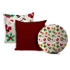 Kit 4 Almofadas Natal Divine Elementos Natalinos Minimalista