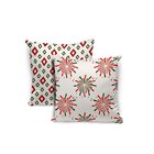 Kit 4 Almofadas Natal Divine Fireworks Único