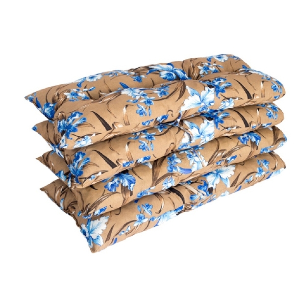 Kit 4 Almofadas Para Poltronas  Cadeira Sofá De Bambu Vime -