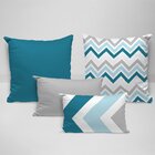 Kit 4 Almofadas Premium Abstrato Único