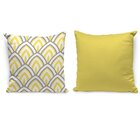 Kit 4 Almofadas Premium Amarelo Único