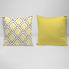 Kit 4 Almofadas Premium Amarelo Único