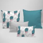 Kit 4 Almofadas Premium Cactos Único