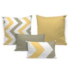Kit 4 Almofadas Premium Chevron Único