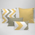 Kit 4 Almofadas Premium Chevron Único