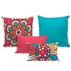 Kit 4 Almofadas Premium Mandalas Único