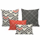 Kit 4 Almofadas Premium Modern Art Único