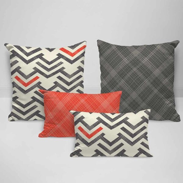 Kit 4 Almofadas Premium Modern Art Único