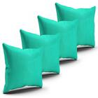 Kit 4 Almofadas Verde 43x43cm Cada